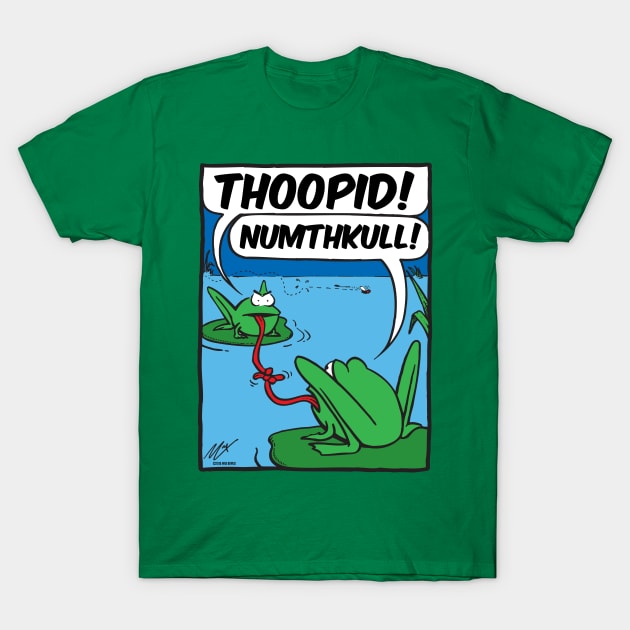 Tongue-Tied Frogs T-Shirt by BRAVOMAXXX